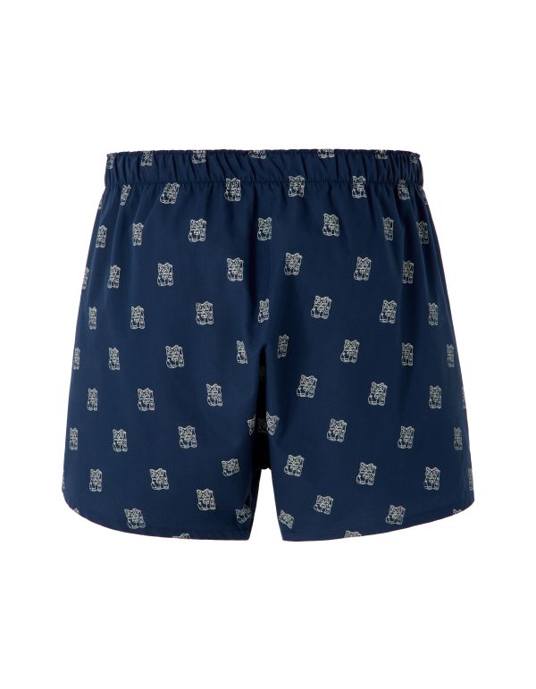 Caleçon 100% coton à motifs chats de fortune - marine