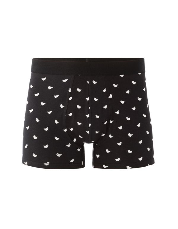 Boxer à motifs fantômes - noir