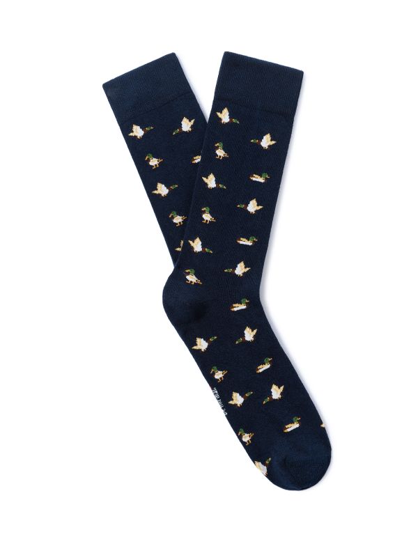 Chaussettes à motifs canard - marine