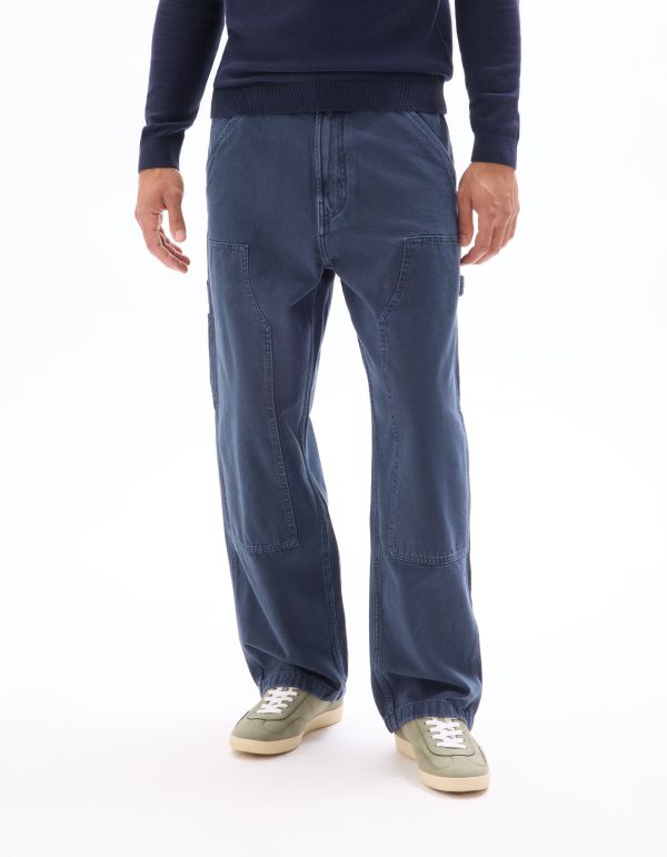 Pantalon carpenter baggy 100% coton - brut