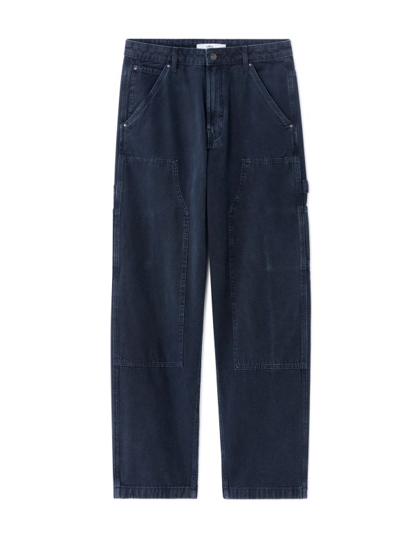Pantalon carpenter baggy 100% coton - brut