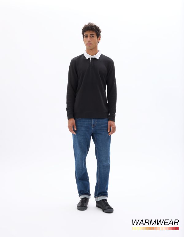 Jean straight Thermolite coton stretch - double stone