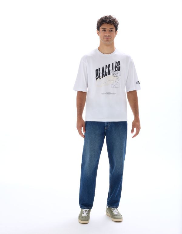 One Piece - T-shirt oversize blanc