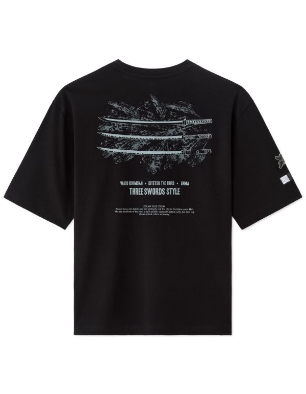 One Piece - T-shirt oversize noir