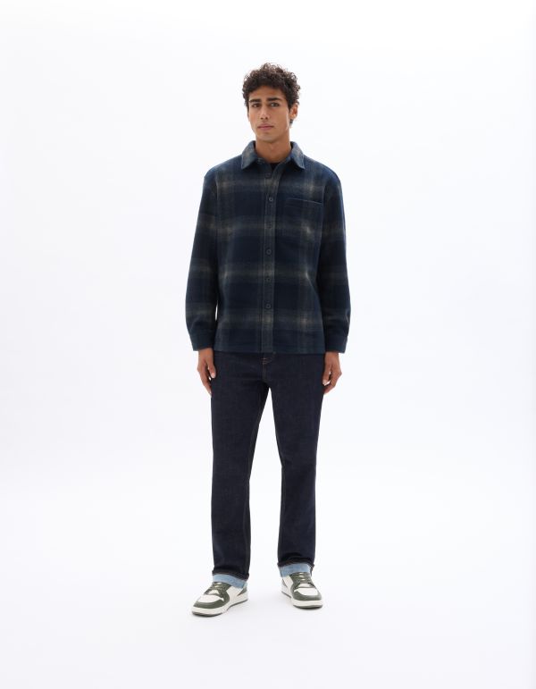 Surchemise à carreaux - marine