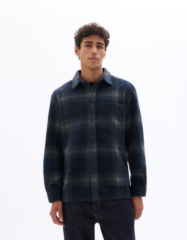 Surchemise à carreaux - marine