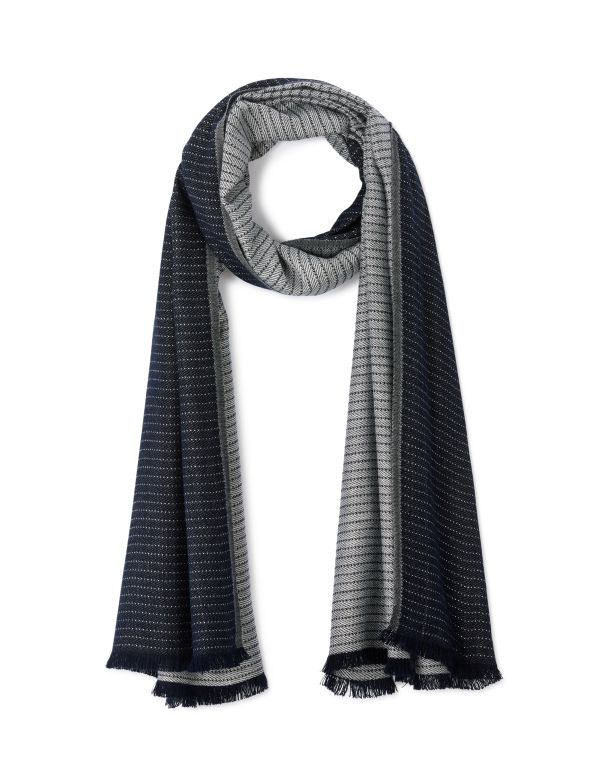 Chèche rayé - marine