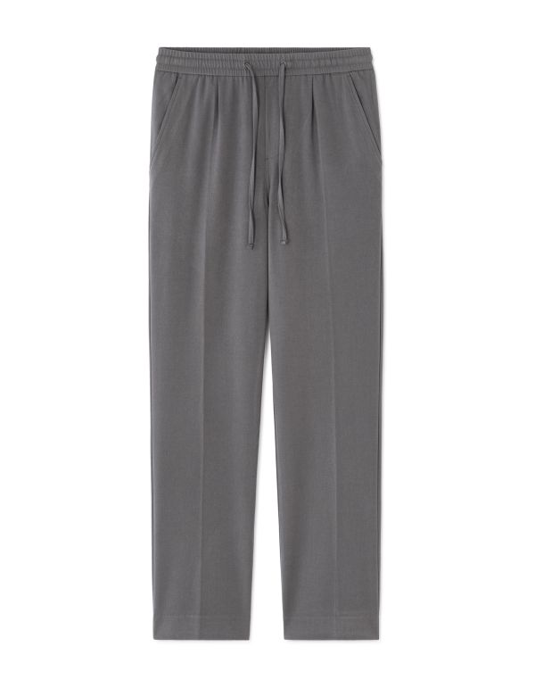 Pantalon 24H straight stretch 7/8ème - gris foncé