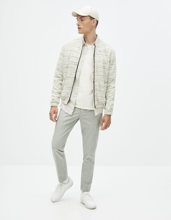 Veste teddy zippée maille