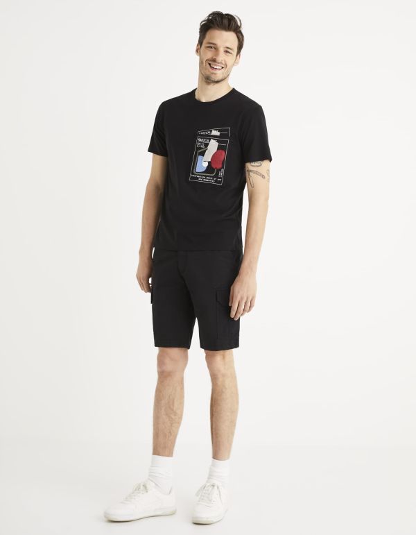 T-shirt col rond 100% coton