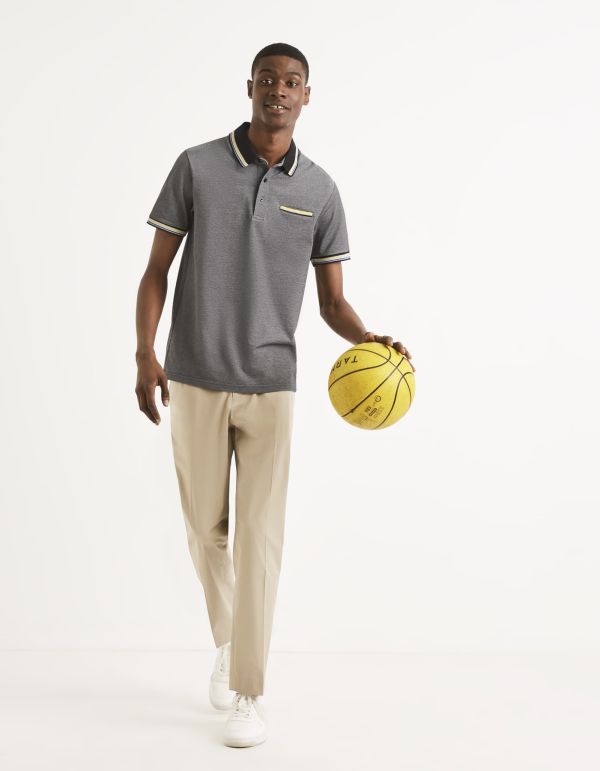 Polo coton mélangé