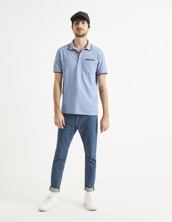 Polo piqué coton mélangé