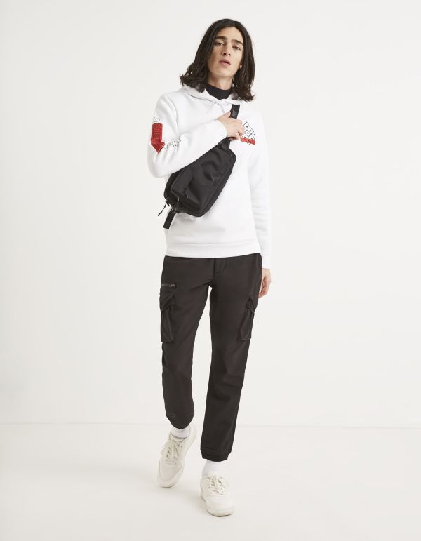 Sweat à capuche coton mélangé