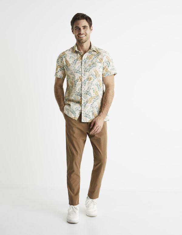 Chemise manches courtes relax 100% coton