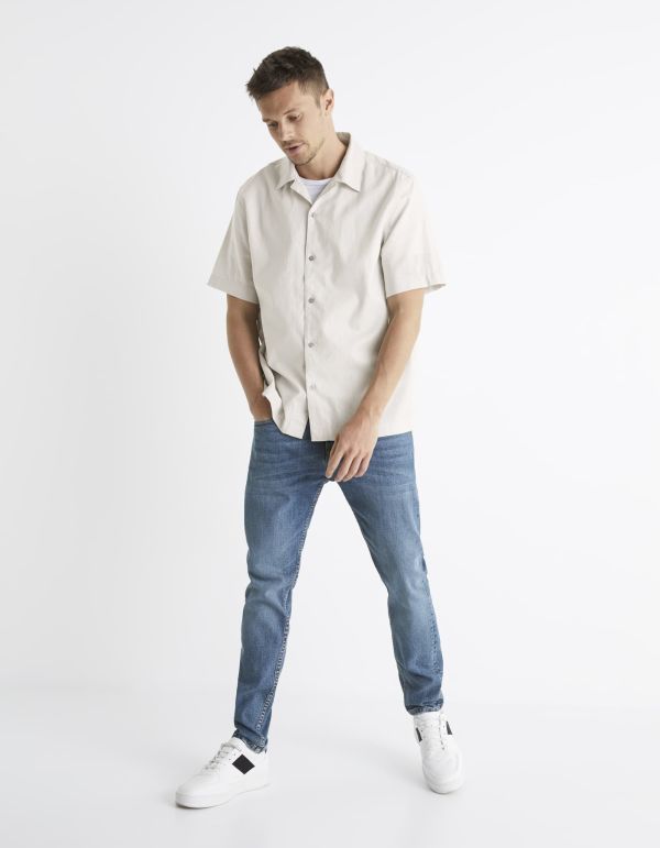 Chemise en lin et coton