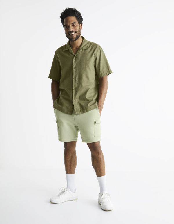 Chemise en lin et coton