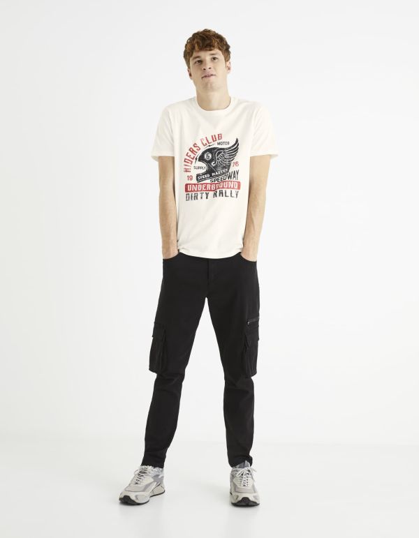 T-shirt col rond 100% coton