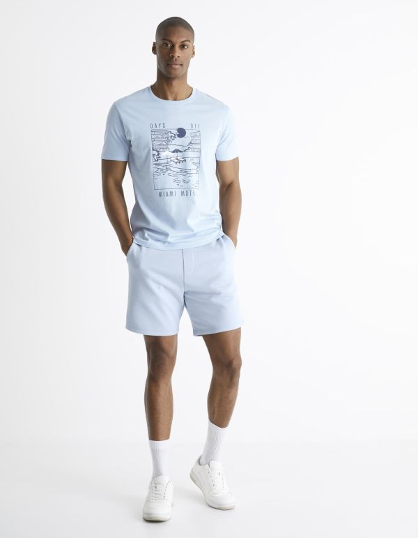 T-shirt col rond 100% coton