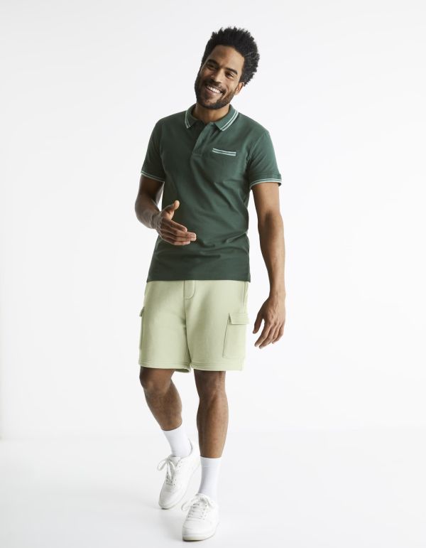 Polo piqué coton elasthanne