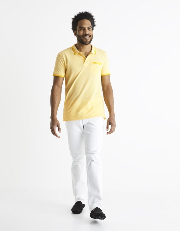 Polo piqué coton elasthanne