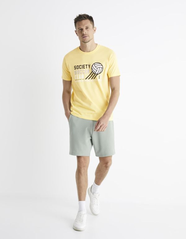 T-shirt col rond 100% coton