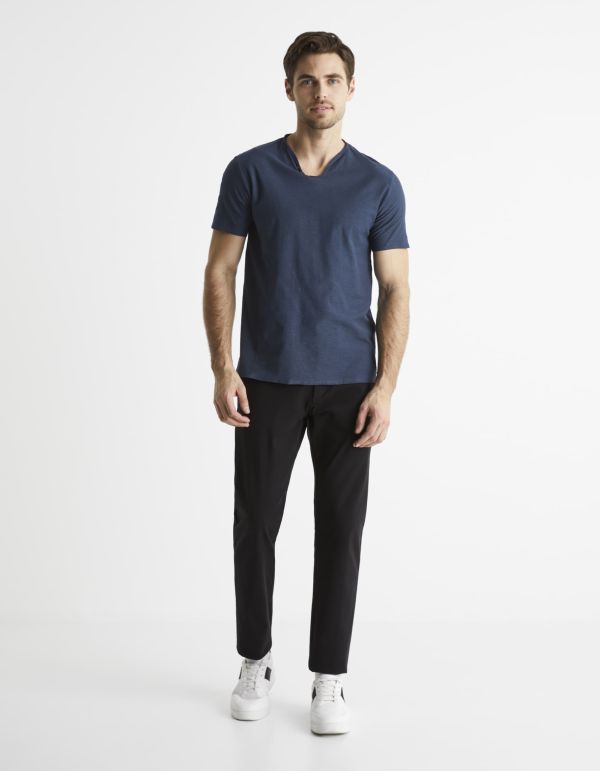 T-shirt encolure tunisienne 100% coton