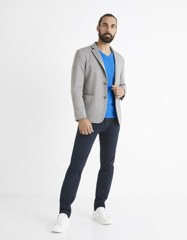 T-shirt col V 100% coton