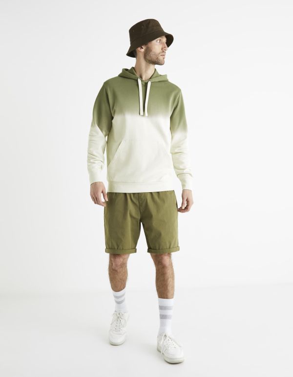 Bermuda taille élastiquée coton stretch