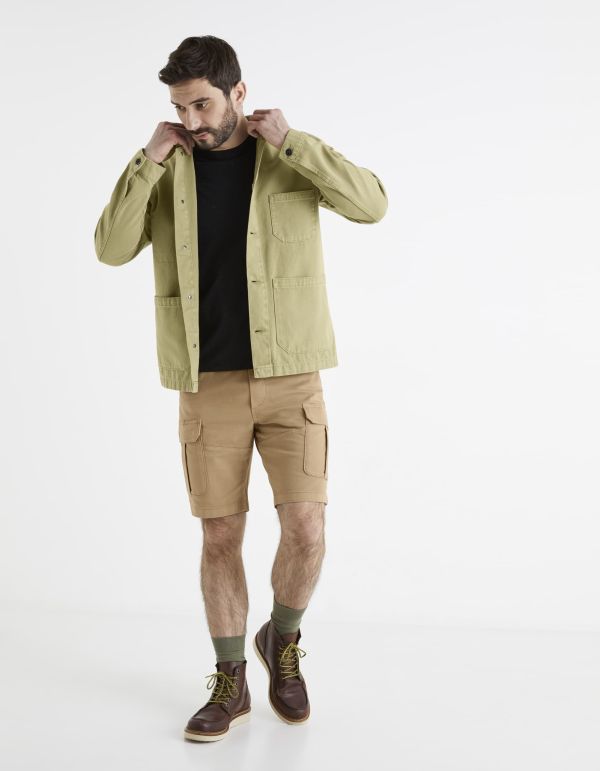 Bermuda poches cargo taille élastiquée