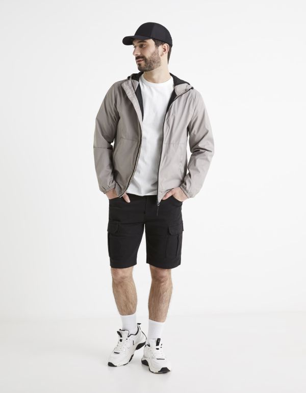 Bermuda poches cargo taille élastiquée