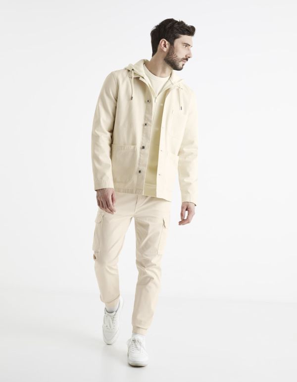 Pantalon cargo taille élastiquée