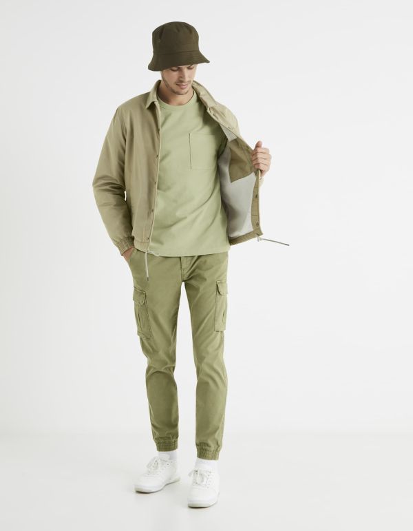 Pantalon cargo taille élastiquée