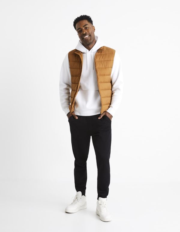 Doudoune light sans manches déperlante - camel