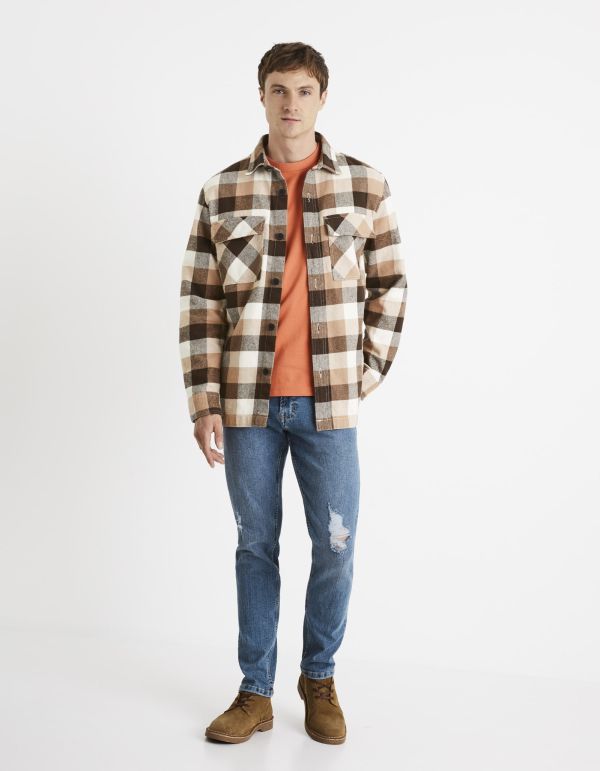 Jean slim C25 destroy - bleu double stone