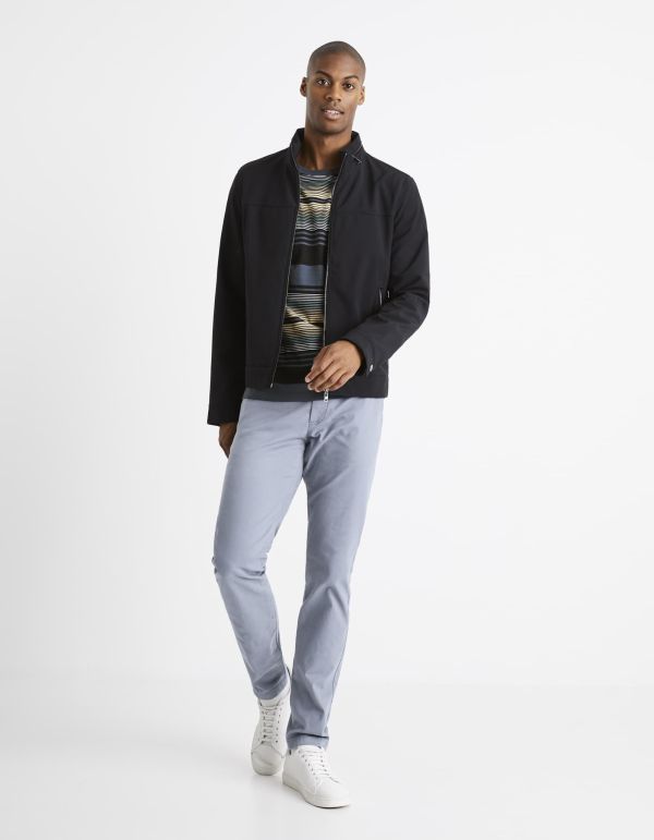 Blouson déperlant avec capuche dans le col