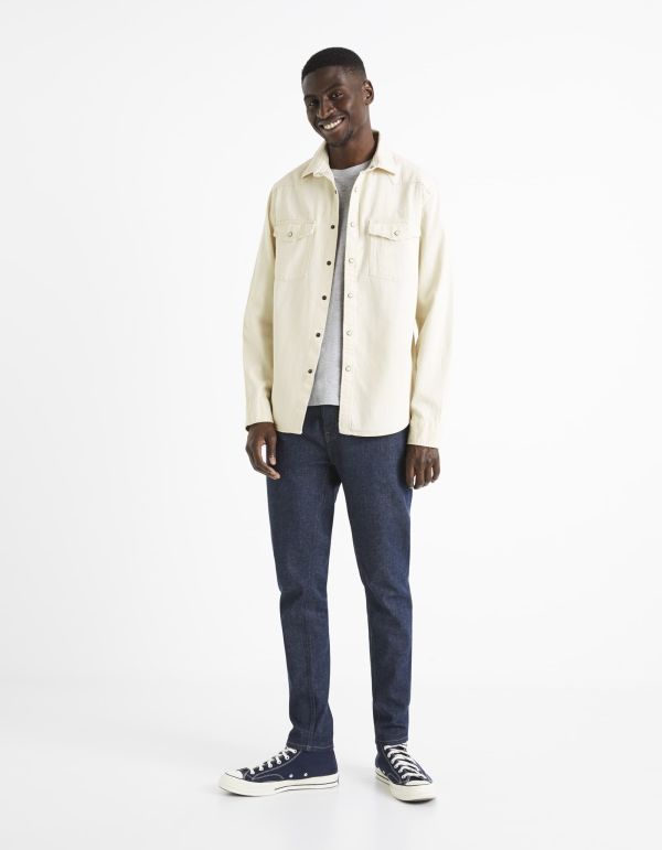 Chemise en jean regular - écru
