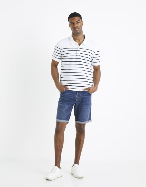 Polo piqué 100% coton - blanc