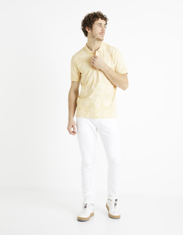 Polo pîqué 100% coton - beige