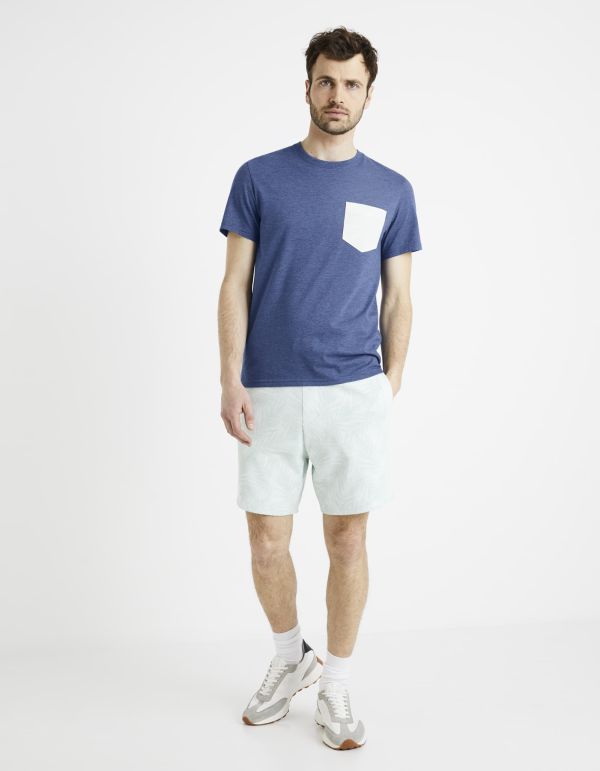 T-shirt col rond - vert