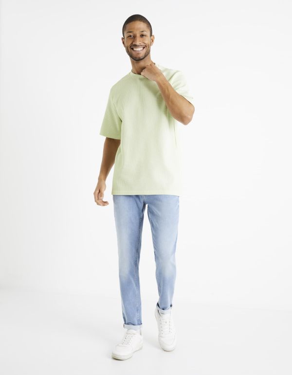 T-shirt col rond - vert