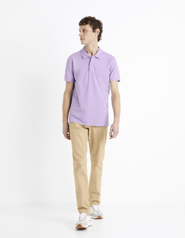 Pantalon straight 5 poches - Beige