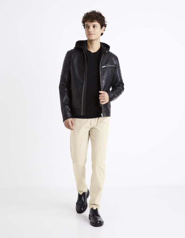 Blouson biker - noir