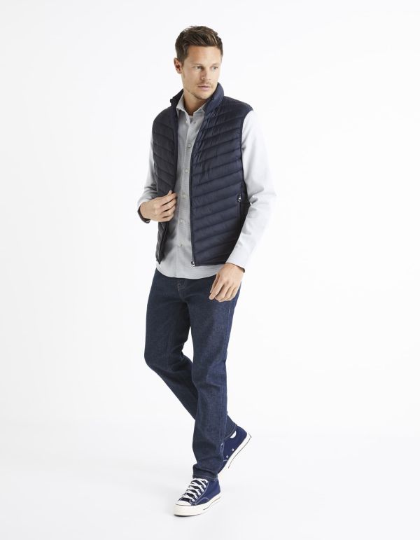 Doudoune light sans manches déperlante - marine