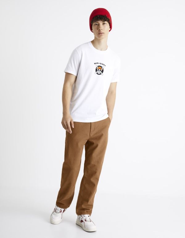 One Piece - T-shirt blanc Luffy