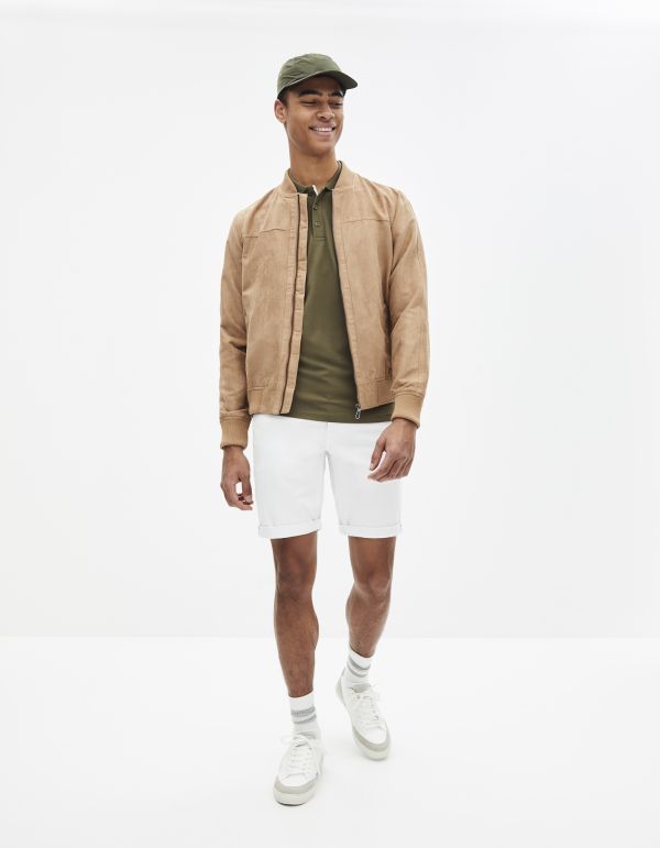 Bomber imitation daim