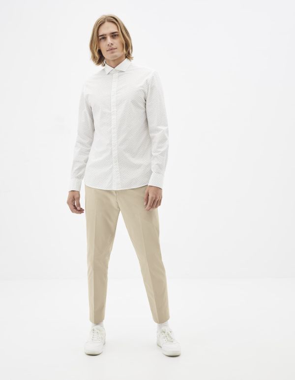 Chemise slim 100% coton