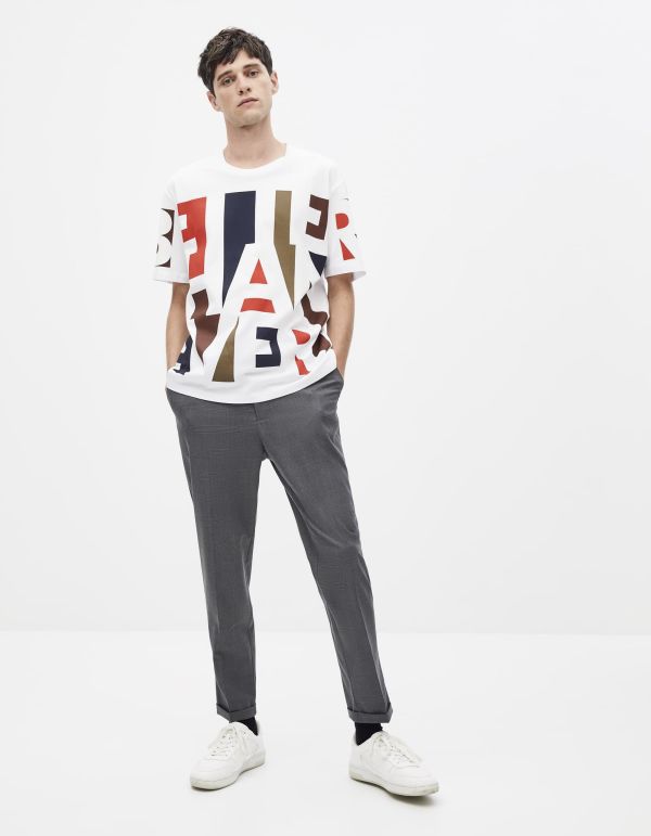 T-shirt col rond 100% coton