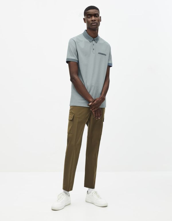 Polo coton mélangé