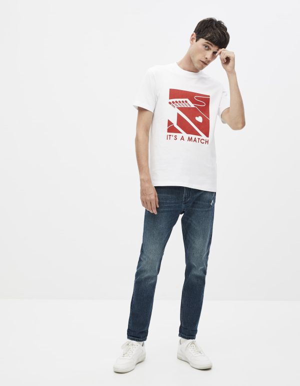 T-shirt col rond 100% coton