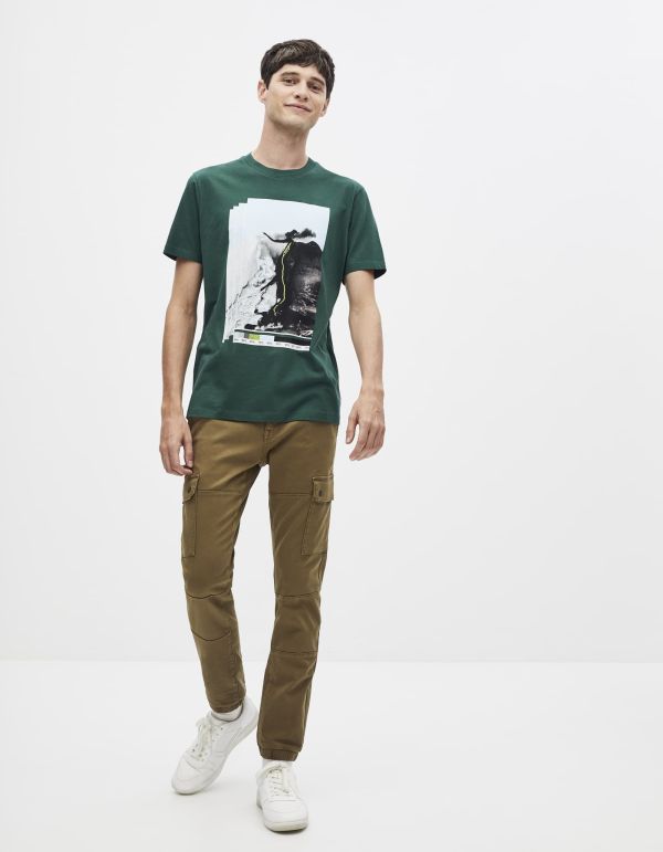 T-shirt col rond 100% coton